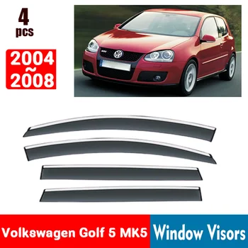 ЗА VW Golf 5 V MK5 TDI GTI, R32 2004-2008 Прозорец Очила за Защита От Дъжд на Прозореца Дъждобран Дефлектор Тента Щит Вентилационна Защита