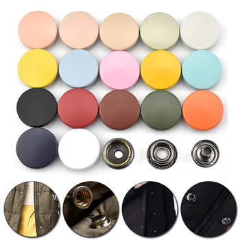10 комплекта метални копчета с цип бутон за шиене ръчна изработка, чанти и калъфи за дрехи, аксесоари 