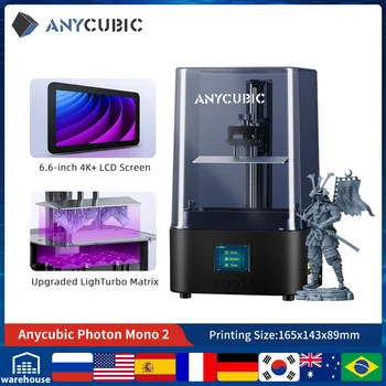 ANYCUBIC Photon Mono 2 UV-Полимерна LCD 3D принтер Високоскоростен 3D-печат 6,6 