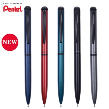 Нова японска гел писалка Pentel BLN2005, метална дръжка с нисък център на тежестта: 0,5 мм, бързо съхнещи мастила черен цвят