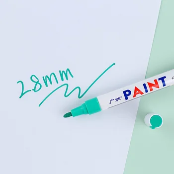 Метални маркери за перманентната оцветяване на протектора на автомобилните гуми, маслен маркер за графити, дръжка за подреждане на автомобили, цветна водоустойчива писалка за рисуване