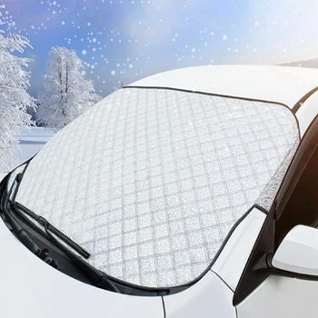 Auto Предното Стъкло Снежна Щит Блок Козирка Антифриз Капак Зимата Автомобили Предно Стъкло Калъф За Защита От замръзване