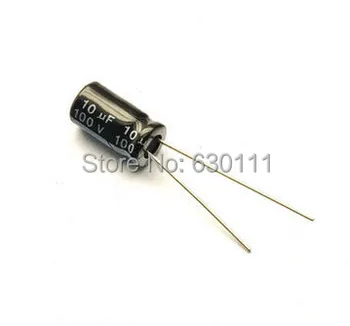 Алуминиеви електролитни кондензатори 10 icf 100 На 10 лева 6x12 мм радиус на 105Celsius 1000 бр.