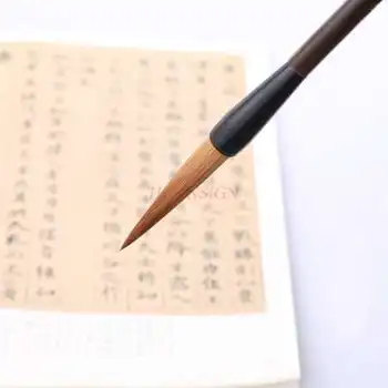 Линия куката вълча дръжка на четка за писане калиграфия китайска живопис линия курсив четка линия куката четири съкровища