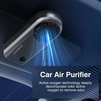 Преносим Автомобилен Пречиствател На Въздуха Usb Генератор На Озон Дезинфицирующая Машина Озонатор За Пречистване На Освежители За Автомобила Озонатор Премахва Неприятната Миризма