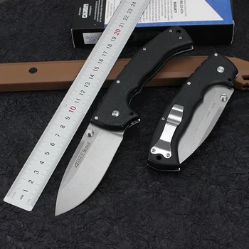 XS Нов сгъваем нож Mark AUS 10A Острието ABS + стоманена дръжка за оцеляване на открито, ловен EDC, тактически нож за плодове