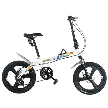 Сгъваеми велосипеди за възрастни, планинско колоездене, компактен преносим мини-амортисьор с регулируема скорост, инсталация и без вградени колела