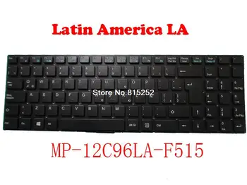 Клавиатура за лаптоп Shuttle MP-12C96LA-F515 82R-15A040-4084 12C9F515LAL-A Черна Латинска Америка LA Нова Черна Без рамка