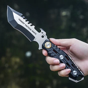 Нож за къмпинг HX Outdoor DC53, кухненски инструмент за оцеляване по време на риболов, инструмент за лов, спасителни ножове с черупки от Kydex, директна доставка