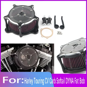 Комплект система всмукателен филтър въздушен филтър с турбина за мотоциклет Harley Touring CV съдържание на Въглехидрати Softail DYNA Fat Bob