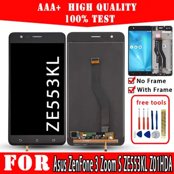 Оригинални LCD дисплей За Asus ZenFone 3 Zoom S ZE553KL Z01HDA Дисплей Премия за Качество, Резервни Части За Сензорния Екран, Ремонт на Мобилен телефон