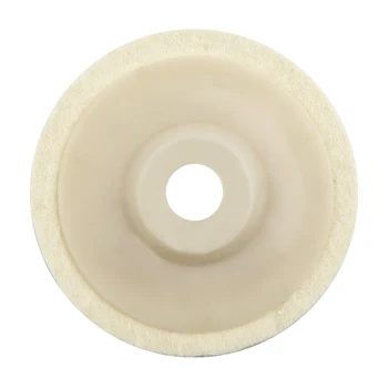 4 инча 12 мм бежов вълнен войлочный полировальный кръг Полировальный диск за въртящ се инструмент Abra Automotive Care & Detailing авточасти