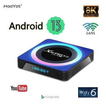 2023x88 Pro 13 Android 13 Smat TV Box Rockchip RK3528 2G 16G 4G 64G 8K Декодиране на HD видео двойна лента WIFI6 BT5.0 IPTV Конзола