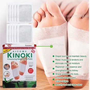 100 бр. Корейски пластири KINOKI за детоксикация на краката, които правят стрес, детоксикационный подложка за краката, билков, снимающий умора, който подобрява съня, продукт за грижа за здравето