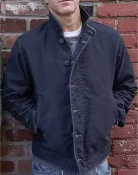 Тревожност за пропавшем човек 2023 Скот Каан (Джейсън Грант) Черен памучен яке Палто
