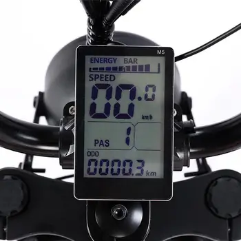 1бр Електрически Мотор LCD Дисплей M5 Панел Метър от Екрана, За да 22,2 мм/25,4 ММ/28,6 мм/31,8 ММ Волана Електрически велосипед V8K3