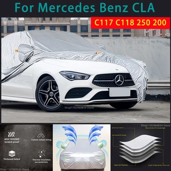 За Mercedes benz CLA C117 C118 250 200 210T Пълни Автомобилни Седалките Външна защита от Слънцето и ултравиолетовите Прах, Дъжд, Сняг Защитен automobile калъф