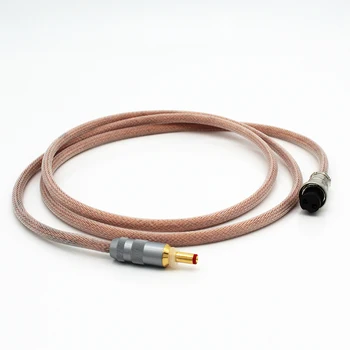 1.2 M HIFI OCC на бвп мед посеребренный тел GX16 към конектора за постоянен ток линеен захранващ кабел