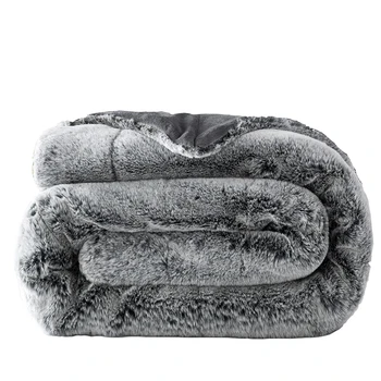 Пушистое плюшевое одеяло от заек кожа, здраво топъл диван, каре, с две отделни легла, пълен размер на мека каре от норка Кобертор, диван, стол, легло, завивки