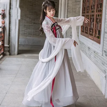 Ново записване, китайски традиционен костюм Ханфу за жени, древнекитайская танцови принцеса, класически украшение на династията Тан 90