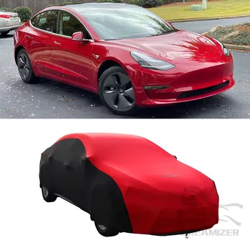 Универсален Высокоэластичный Защитен Участък-Памук, Плътен Противообрастающий Калъф Ultraguard От Еластичен Сатен За Вътрешния Автомобил Tesla Model 3