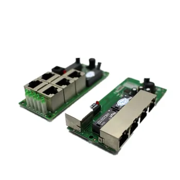 OEM високо качество на мини-евтина цена 5 портов модул за преминаването компанията печатна платка 5 порта Ethernet мрежови суичове модул