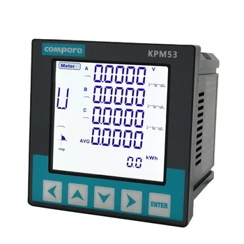 3-фазно RS485 програмируем анализатор, качество на електрическата енергия Цифров измерител на мощност и електроенергия
