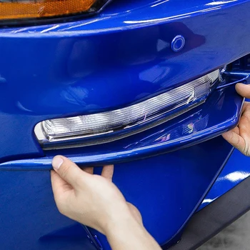 Стикери за декорация на фаровете фарове за мъгла, Wind Blade за Ford Mustang 2018-2020 Аксесоари за промяна на външността на Автомобилни стикери от карбон