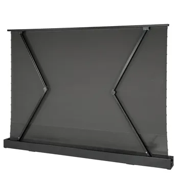 Самоподъемный етаж прожекционен екран за лазерен телевизор с електрически люк, foldout натянутый на пода.