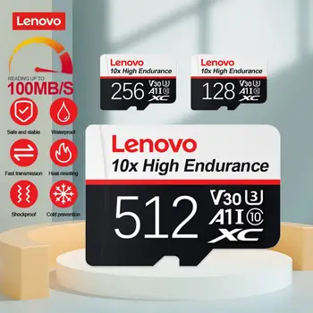 Lenovo 2 TB Micro SD TF Карта 1 TB 512 GB 256 GB Class10 Флаш Карти Памет от 128 GB Водоустойчив карта памет За nintendo switch