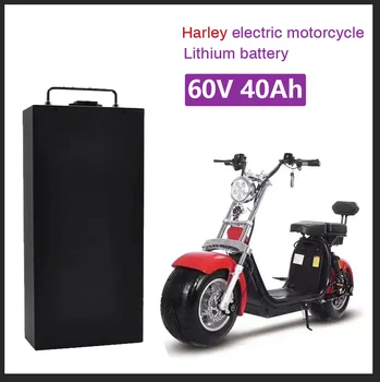 Литиева батерия электромобиля Harley Водоустойчив батерия 18650 60V 40Ah за двухколесного складного електрически скутер Citycoco