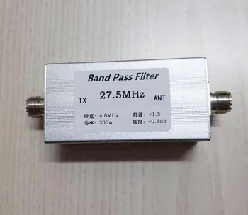 Къси вълни полосовой филтър с висока изолация 27,5 Mhz, по-тясна лента BPF, обхват 10 м