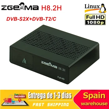 5 бр./лот ZGEMMA H8.2H Сателитен приемник Linux Enigma2 Рецептори DVB-S2X + DVB-T2/C H2.65 1080 P HD Smart Декодер за цифрова ТЕЛЕВИЗИЯ