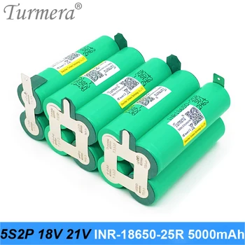 Turmera 5S 18V 21V 5000mAh 20A Литиева Батерия е с Високо Освобождаване от отговорност 18650 за Електрически Бормашини, Отвертки или Прахосмукачка