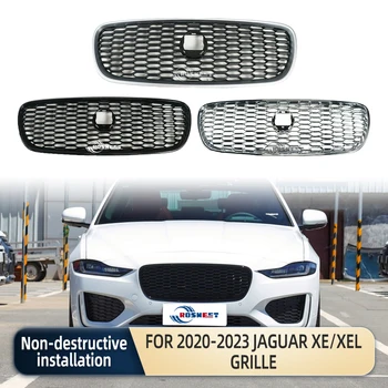 Решетка за предна броня Централна панел за полагане на горната решетка на радиатора за 2020-2023 Jaguar XE / XEL Решетка автомобилни аксесоари