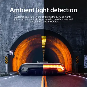 Задна светлина наем Безжично дистанционно управление повратна осветление МТБ Smart Brake задна светлина на велосипеда, сигналната лампа за нощно колоездене