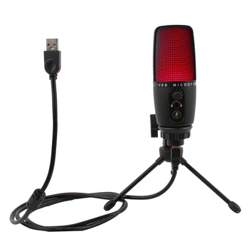 Професионални USB-конденсаторные микрофони за PC, лаптоп, студио за стрийминг на запис пеене, игри, видеомикрофона YouTube