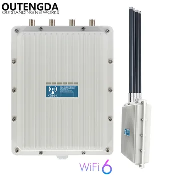 11ax WIFI6 Външна Безжична Точка за достъп Водоустойчив IP67 Рутер двойна лента 2,4 и 5,8 Ghz Външен висока производителност 802.3 af POE AP