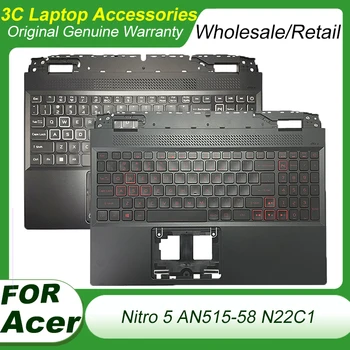 Нови Оригинални за Acer Nitro 5 AN515-58 N22C1 2022 Горен Калъф за лаптоп, Поставка за ръцете, Горната Капачка, Горната част на Корпуса, Аксесоари за клавиатура с подсветка