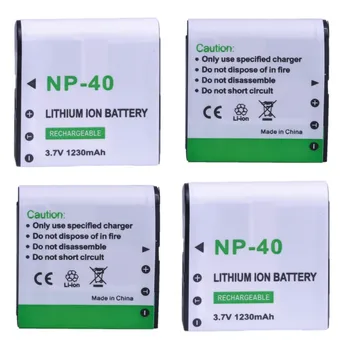 Батерия NP40 NP-40 с капацитет от 1230 mah, за Casio Exilim EX-Z600, Z700, Z750, Z1000, Z1050, Z1080, Z200, Z1050, Z750