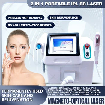 Цена по цена на производителя 2 в 1 360 Магнито OPT + + Лазер за епилация, обзавеждане за подмладяване на кожата и премахване на татуировки