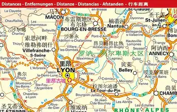 Карта на пътуване до Франция, карта Париж, карта на Франция, китайска и английска двустранен филм, водоустойчиви, устойчиви на складыванию място за пазаруване