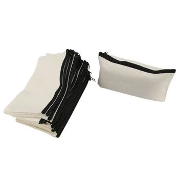40 бр. платно калъф за моливи козметични чанти с цип празни чанти за бродерия Многофункционални чанти за съхранение на тоалетни принадлежности
