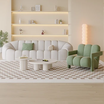 Секционни диван за хола мека Мебел-трансформърс Air Фоайе за хол Дома мързелив диван офис стол Divano Letto Тоалетна мебели MZY