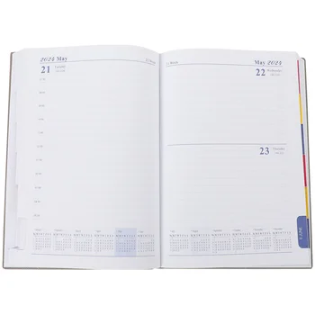 2024, Дневник-планер, английски бележник, списък на ден работи, тетрадка с меки корици