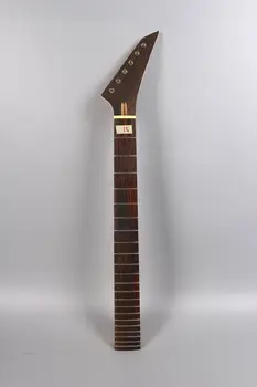 Лешояд китара от клен Yinfente 24Fret 25,5 инча, лешояд от черно дърво, на болт в стила на Джаксън на петата